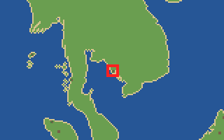 발견물 28번 앙코르와트 위치 지도 (지도 칸 1516, 550)