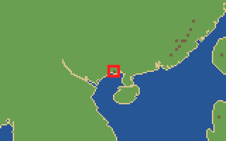 발견물 29번 카료빈카 위치 지도 (지도 칸 1552, 478)