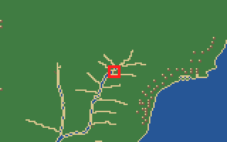 발견물 56번 나무늘보 위치 지도 (지도 칸 536, 822)