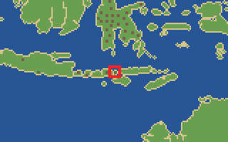 발견물 74번 코모도 도마뱀 위치 지도 (지도 칸 1620, 680)