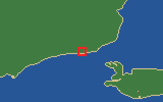 발견물 87번 대양까마귀 위치 지도 (지도 칸 728, 166)