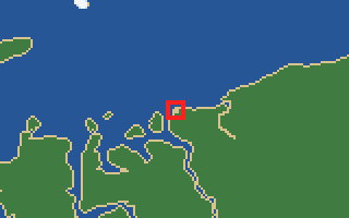 항구 105번 딕손 위치 지도 (지도 칸 1386, 60)