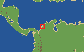 항구 43번 카르타헤나 위치 지도 (지도 칸 412, 592)